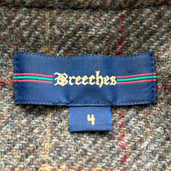 Breeches Vintage Plaid Wool Blazer Jacket (4) - Picture 10 of 13